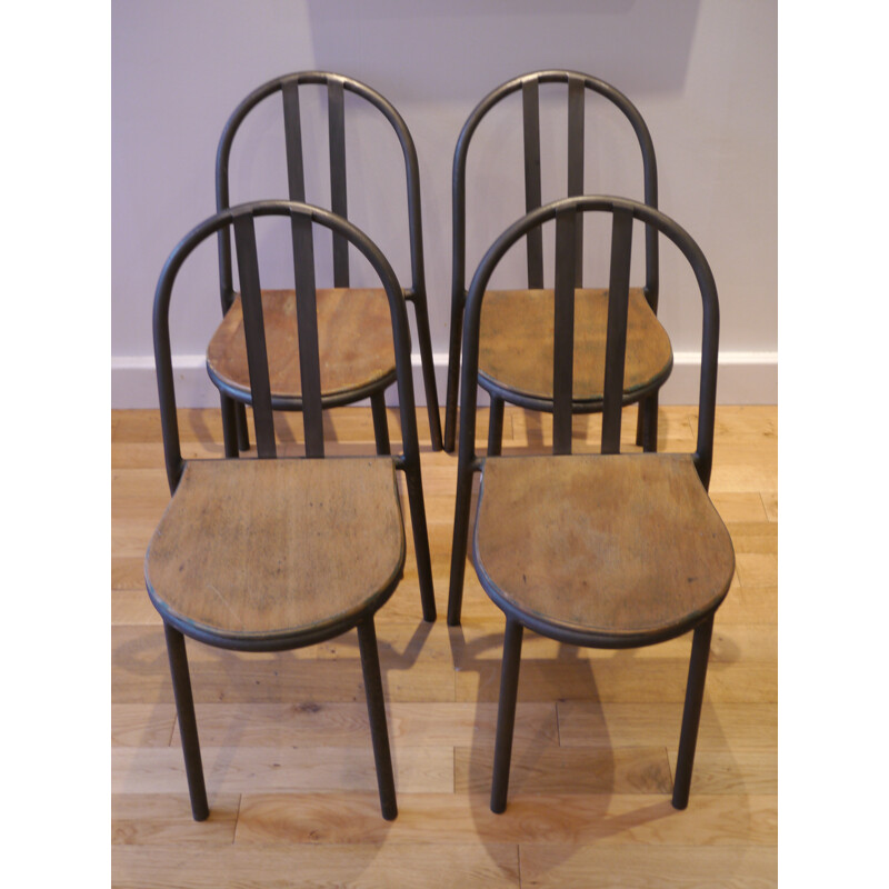 4 "stacking chairs", Robert MALLET-STEVENS - 1930s