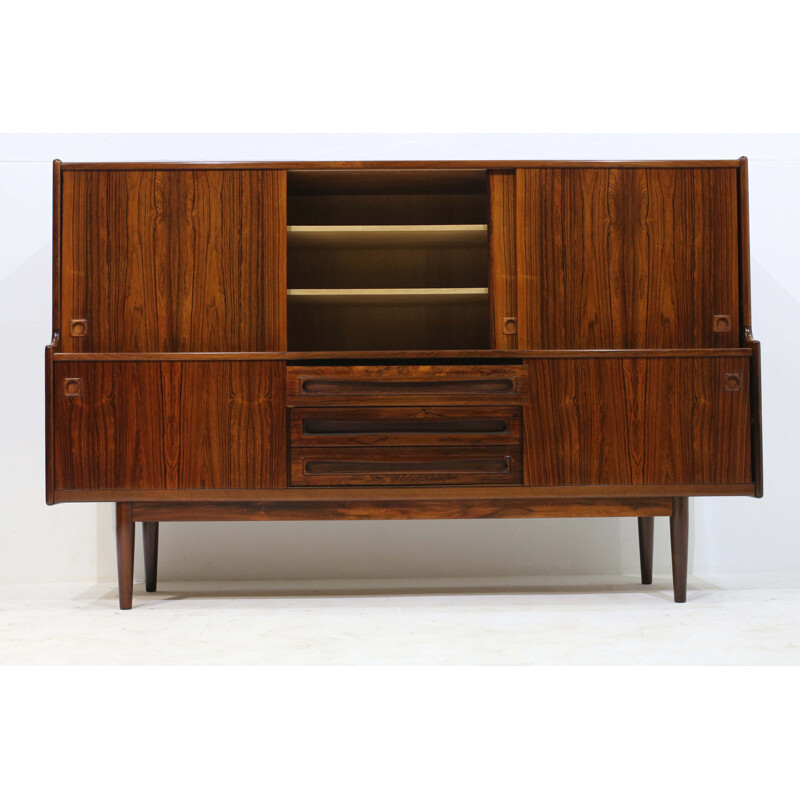 Rosewood highboard produced by Skaaning - 1960s