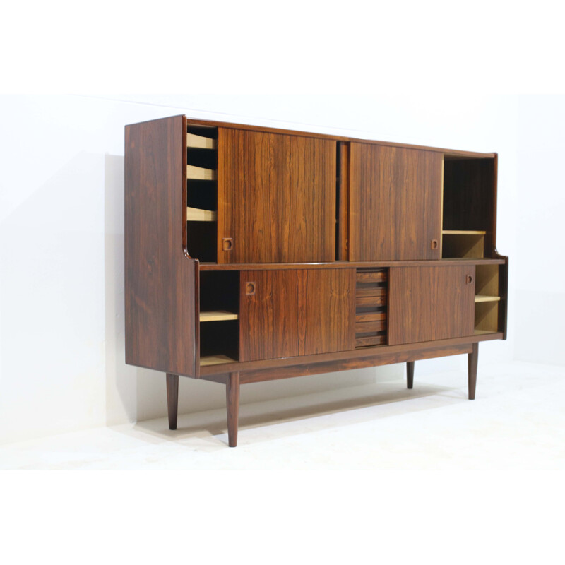 Rosewood highboard produced by Skaaning - 1960s