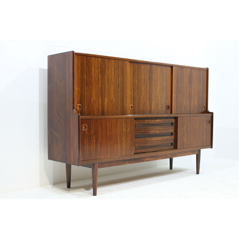 Rosewood highboard produced by Skaaning - 1960s