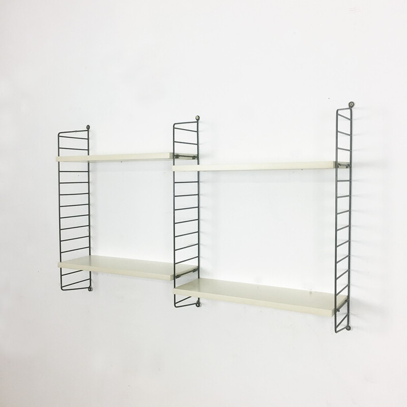 Swedish white wall unit system by Nisse Strinning for String - 1970s