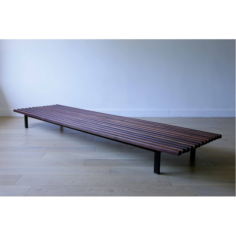 Vintage bench seat by Charlotte Perriand for Steph Simon, 1960