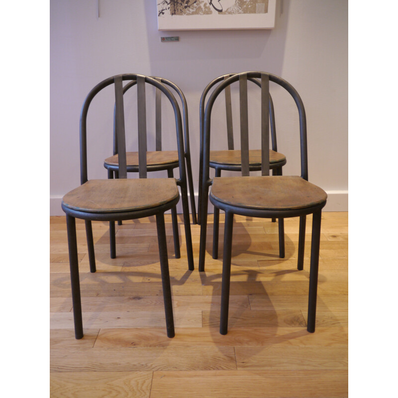 4 "stacking chairs", Robert MALLET-STEVENS - 1930s