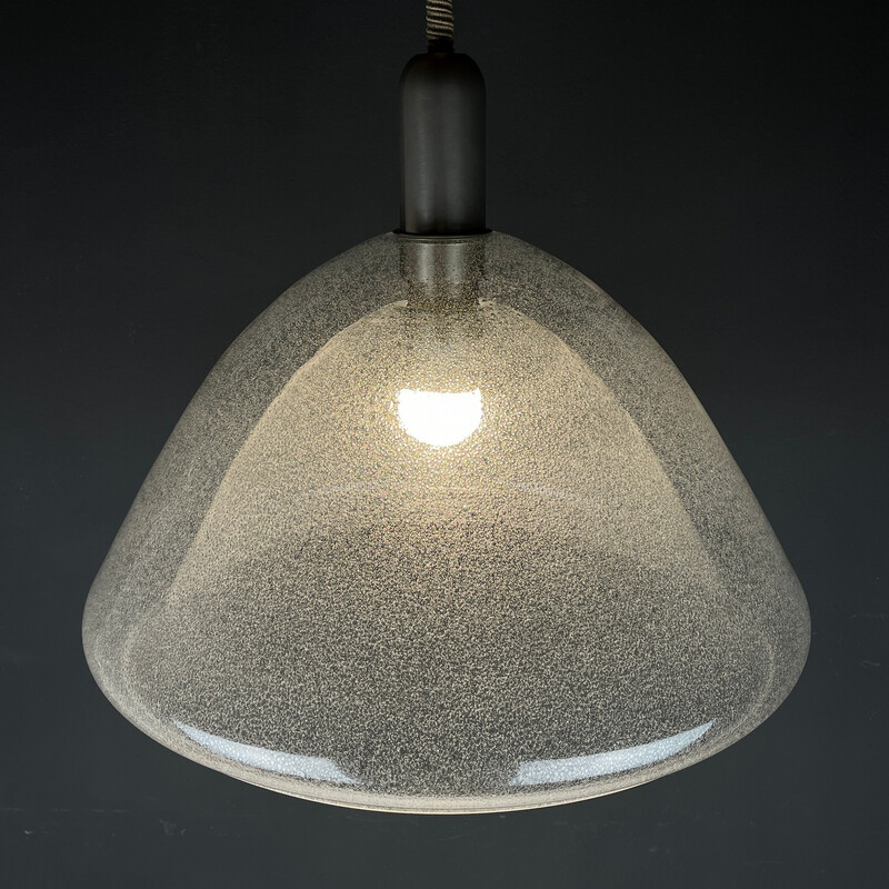 Vintage Murano glass pendant lamp by Carlo Nason for Mazzega, Italy 1960s