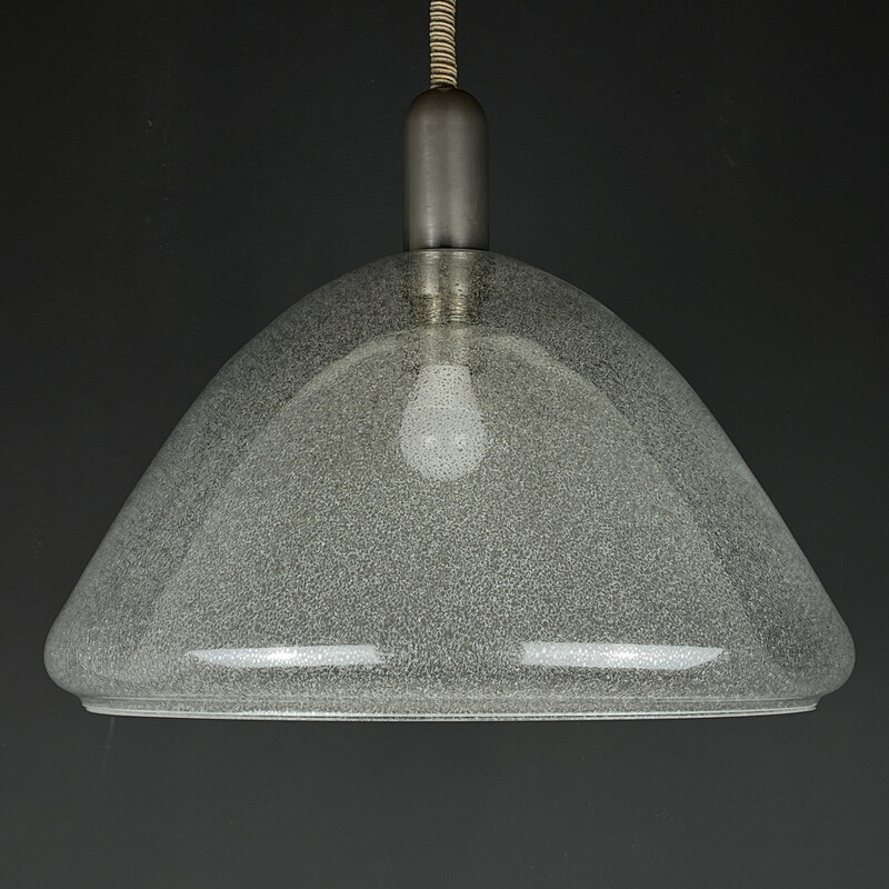 Vintage Murano glass pendant lamp by Carlo Nason for Mazzega, Italy 1960s