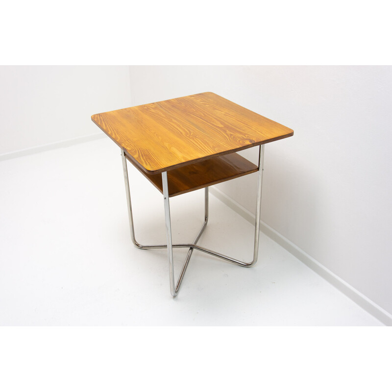 Vintage Bauhaus coffee table, Czechoslovakia 1930s