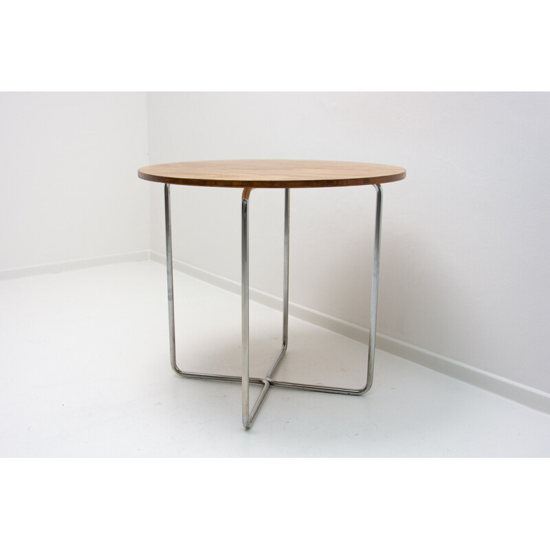 Vintage Bauhaus coffee table B27 by Marcel Breuer, Czechoslovakia 1930s