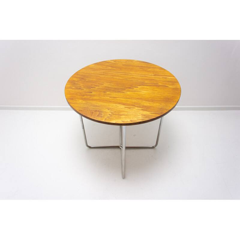 Vintage Bauhaus coffee table B27 by Marcel Breuer, Czechoslovakia 1930s