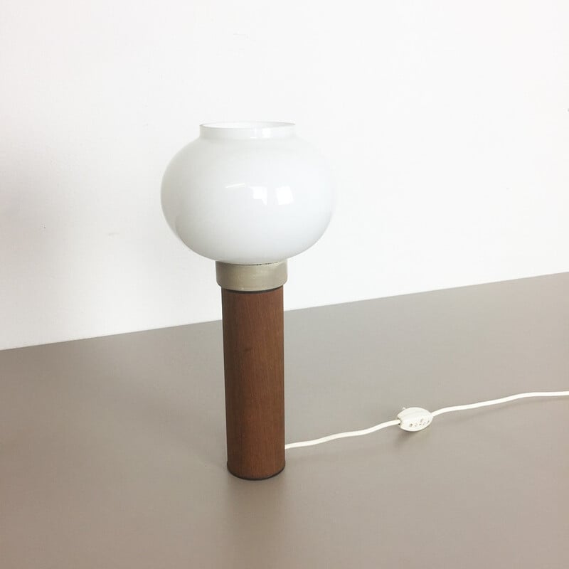 Teak table lamp by Uno and Östen Kristiansson for Luxus, Sweden 1960