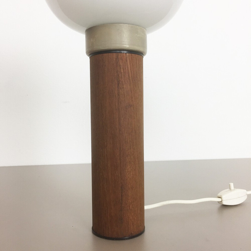 Teak table lamp by Uno and Östen Kristiansson for Luxus, Sweden 1960