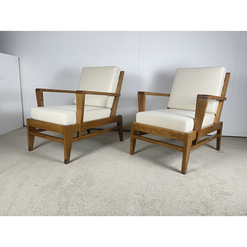 Pair of vintage armchairs by René Gabriel