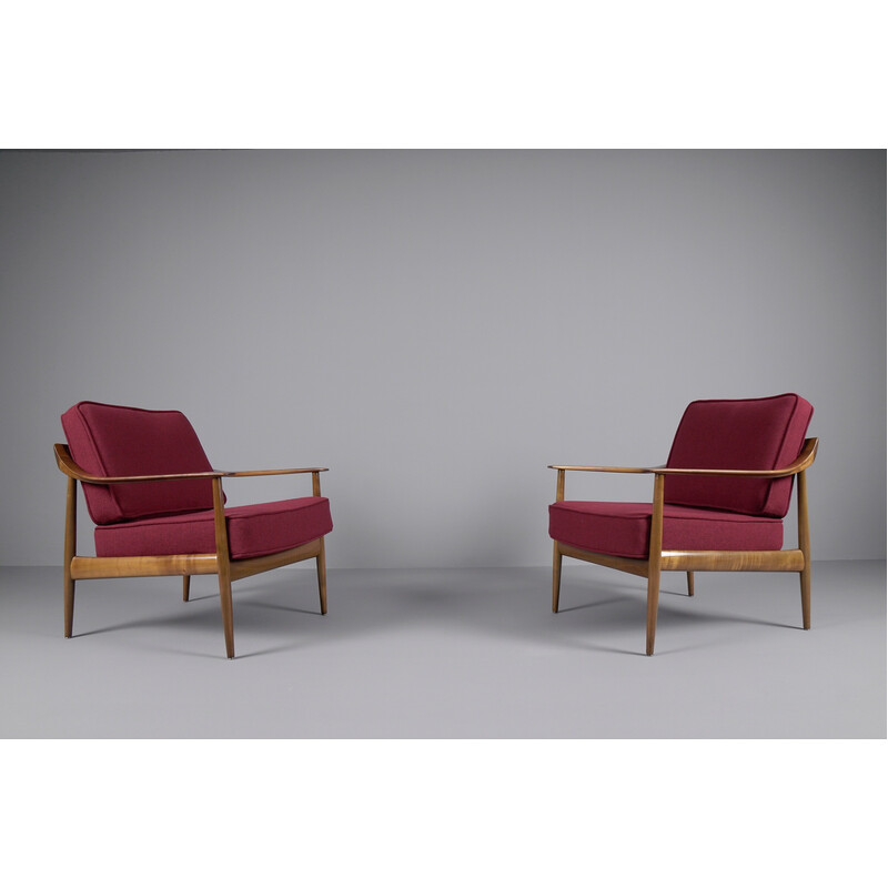 Paire de fauteuils Antimott vintage par Wilhelm Knoll, 1950