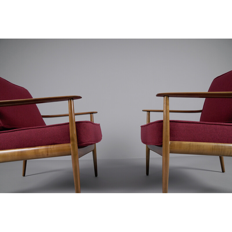Pair of mid-century Antimott armchairs by Wilhelm Knoll, 1950s