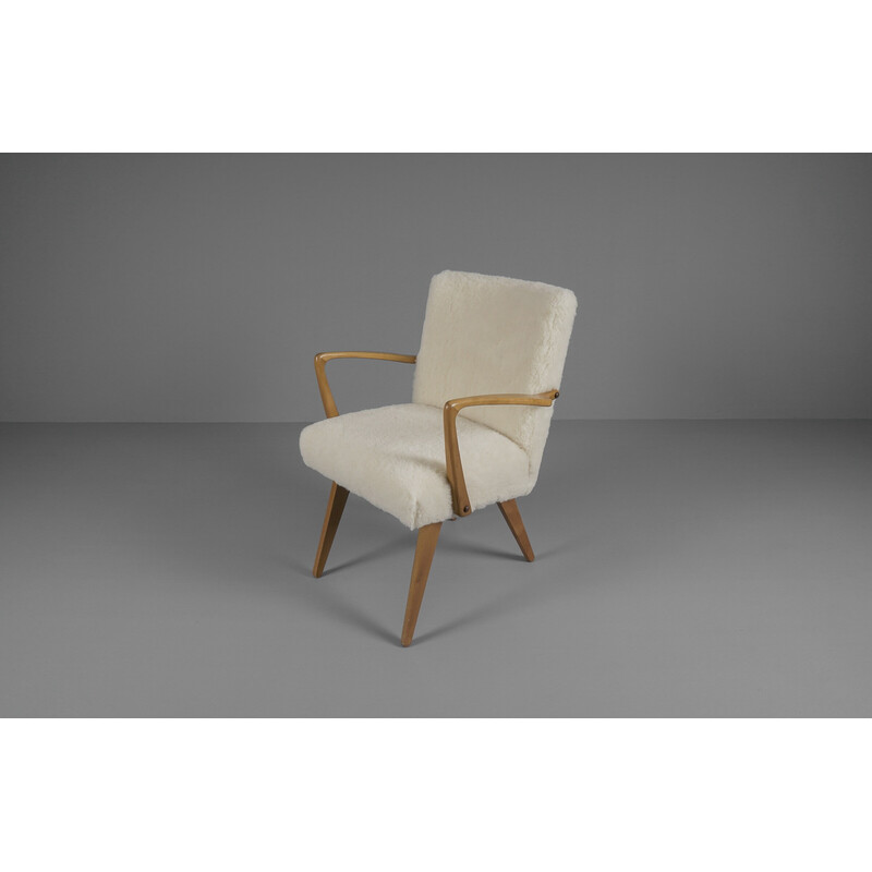 Mid-century scissors armchair with folding mechanism by Knoll, 1950s