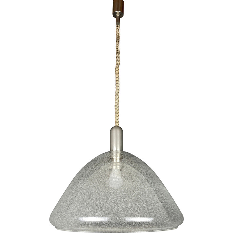 Vintage Murano glass pendant lamp by Carlo Nason for Mazzega, Italy 1960s