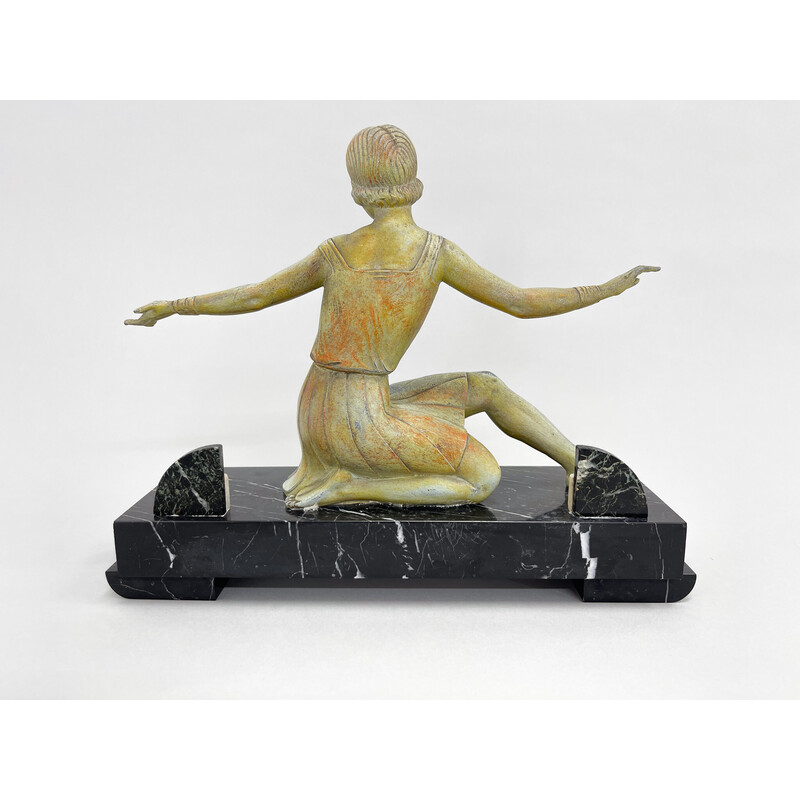 Art-Deco-Statue einer Tänzerin von Molins
