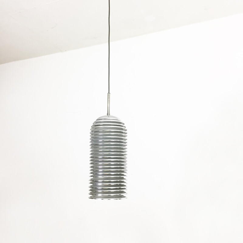 Chrome hanging lamp by Kazuo Motozawa for Staff - 1960