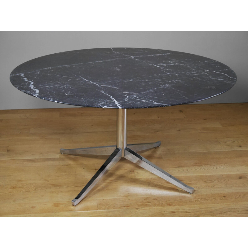 Marquina marble dining table by Florence Knoll for Knoll - 1990s