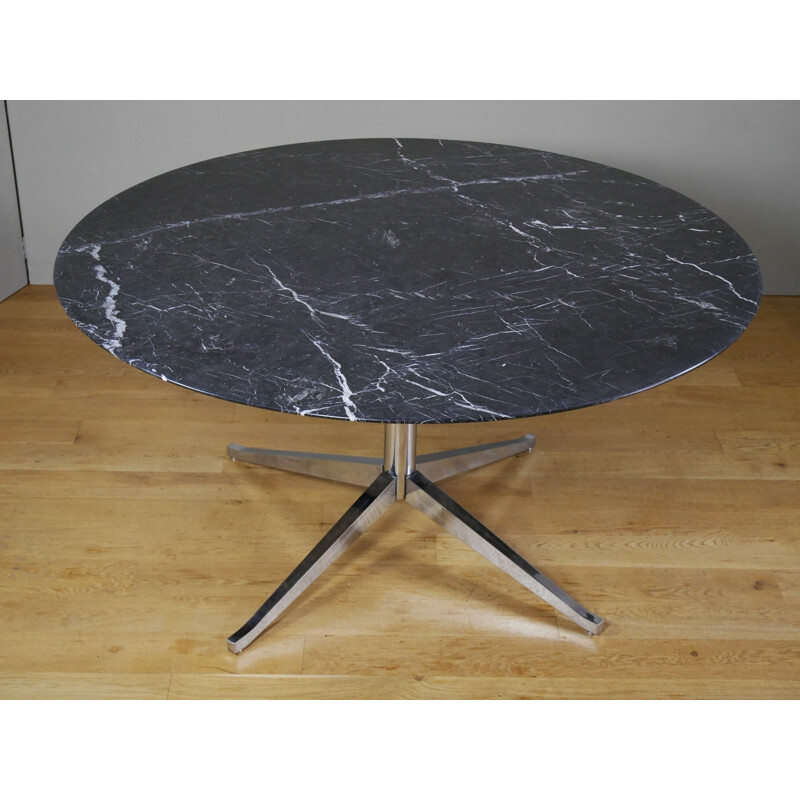 Marquina marble dining table by Florence Knoll for Knoll - 1990s