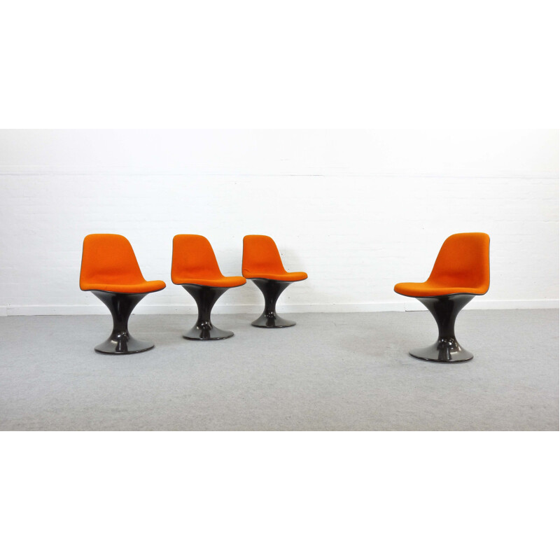 Set of 4 space age Orbit chairs by Herman Miller - 1960s