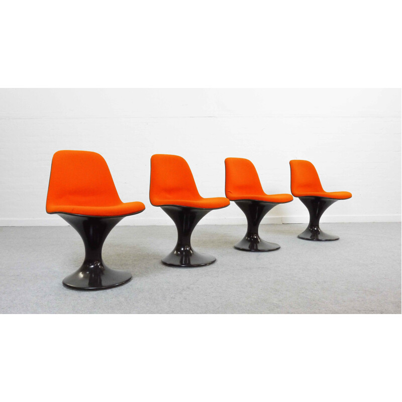 Set of 4 space age Orbit chairs by Herman Miller - 1960s