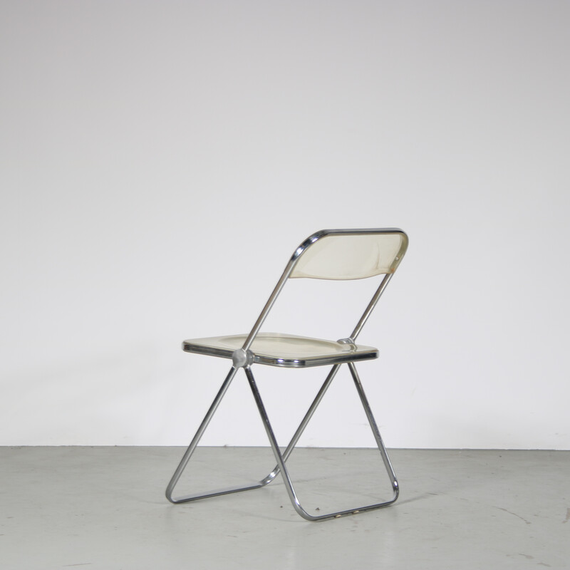 Vintage “Plia” folding chair by Giancarlo Piretti for Castelli, Italy 1970s