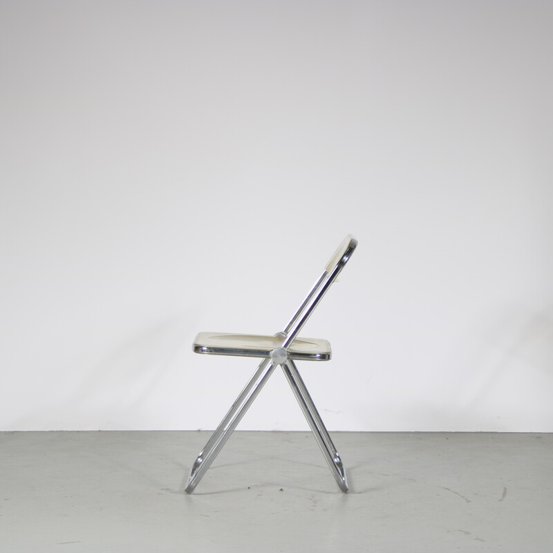 Vintage “Plia” folding chair by Giancarlo Piretti for Castelli, Italy 1970s