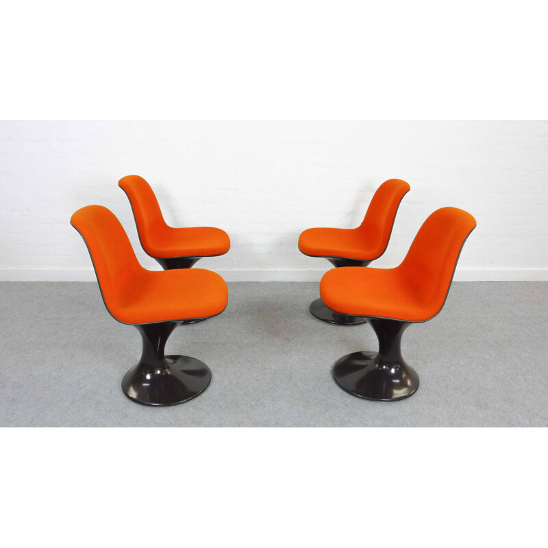 Set of 4 space age Orbit chairs by Herman Miller - 1960s