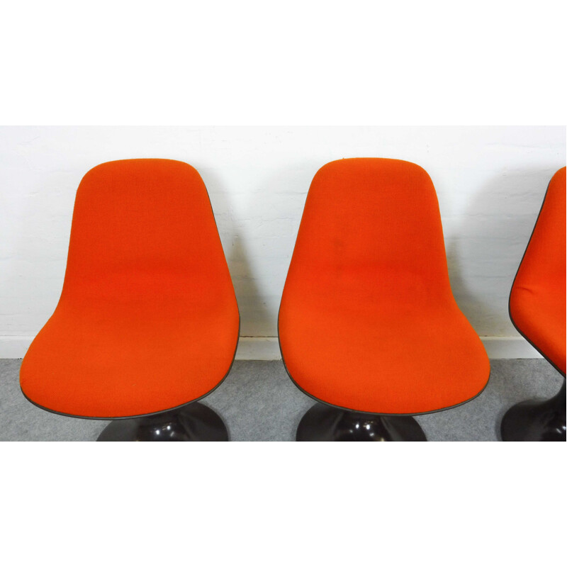 Set of 4 space age Orbit chairs by Herman Miller - 1960s