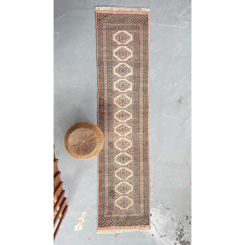 Vintage oriental hallway rug