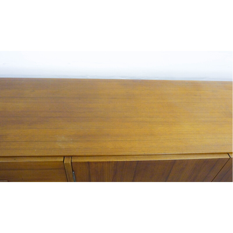 Large vintage teak sideboard 2 doors and 4 drawers - 1960s 