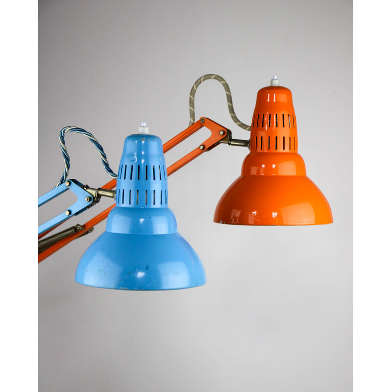 Pair of vintage adjustable table lamps, 1970s