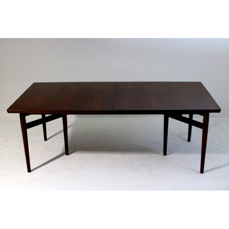 Extendable rosewood dining table by Arne Vodder for Sibast - 1960s