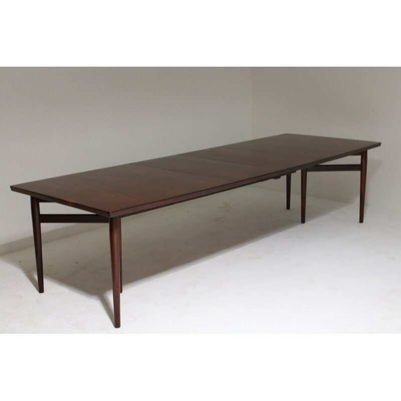 Extendable rosewood dining table by Arne Vodder for Sibast - 1960s