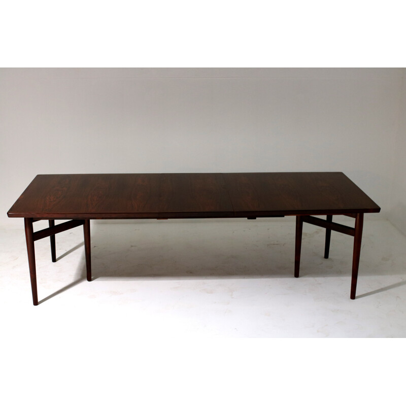 Extendable rosewood dining table by Arne Vodder for Sibast - 1960s