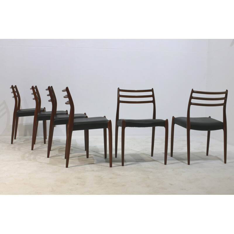 Set of 6 teak dining chairs by Niels Otto Møller for J.L. Møllers - 1960s