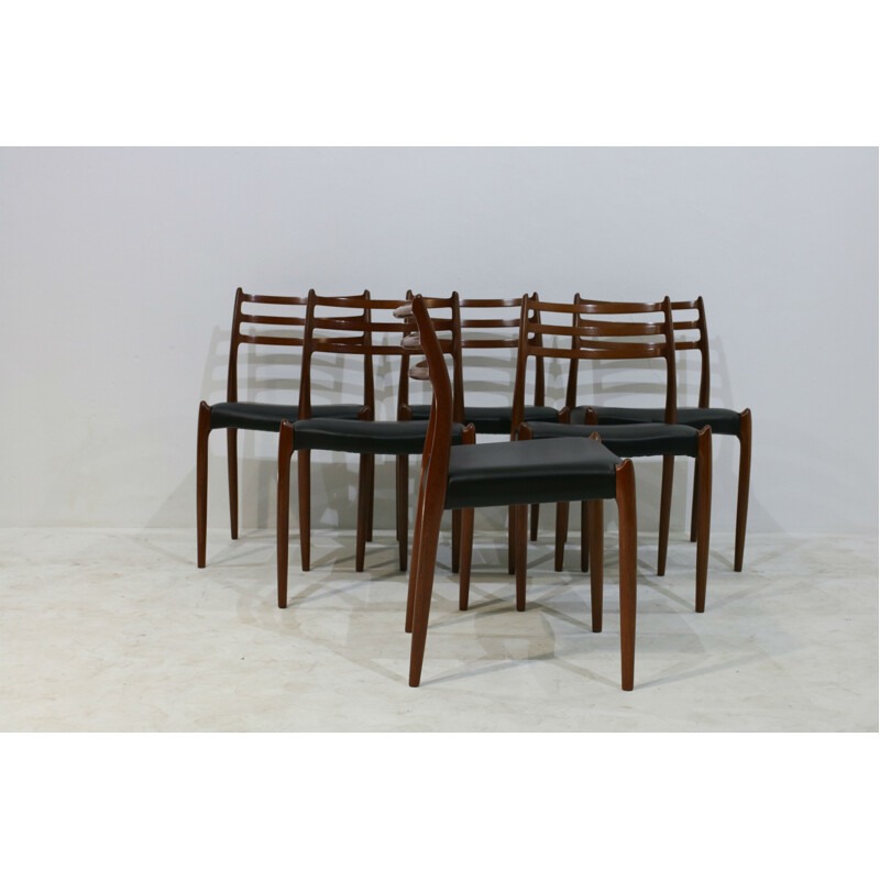 Set of 6 teak dining chairs by Niels Otto Møller for J.L. Møllers - 1960s