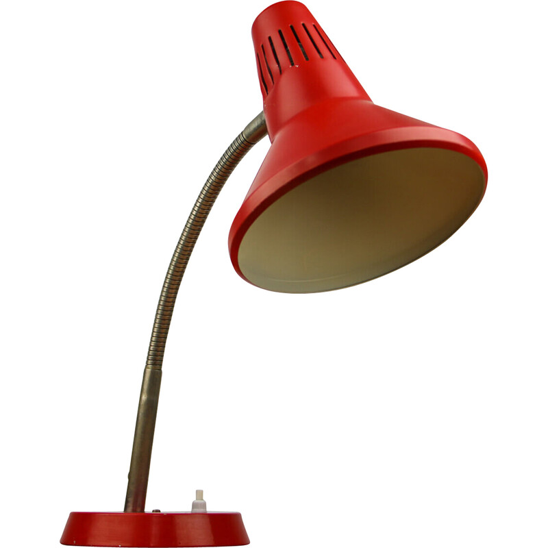 Lampe de bureau réglable - peint rouge