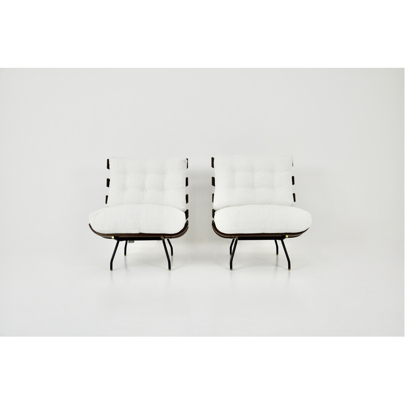 Pair of vintage Costela armchairs by Martin Eisler and Carlo Hauner for Forma, 1950