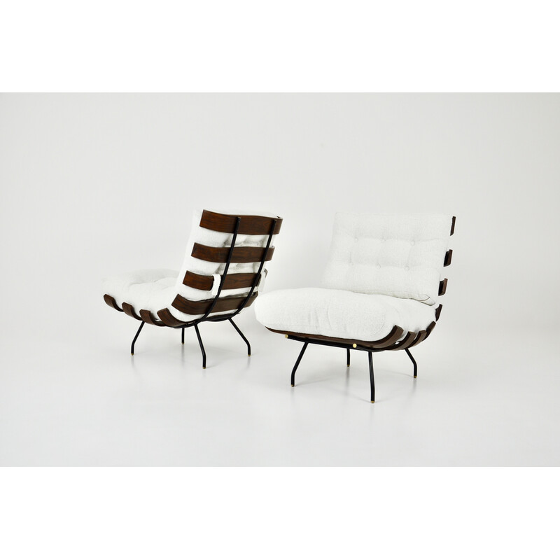 Paar vintage Costela fauteuils van Martin Eisler en Carlo Hauner voor Forma, 1950