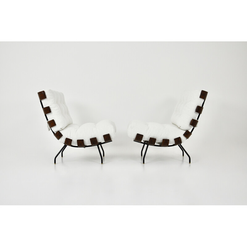 Pair of vintage Costela armchairs by Martin Eisler and Carlo Hauner for Forma, 1950
