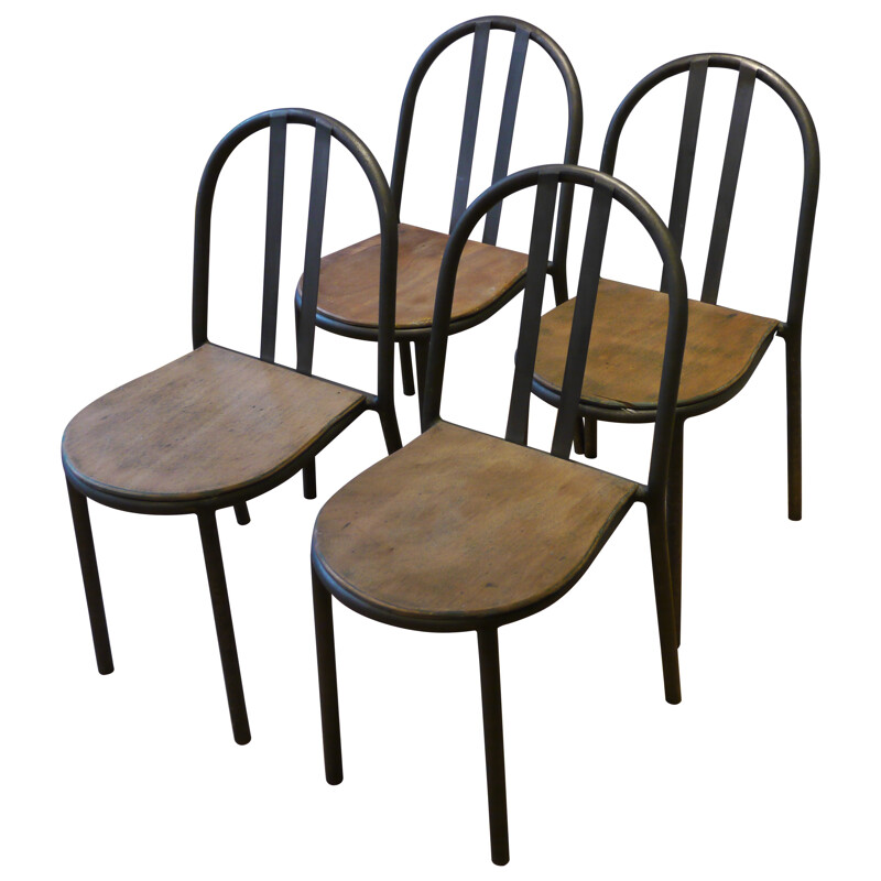 4 "stacking chairs", Robert MALLET-STEVENS - 1930s