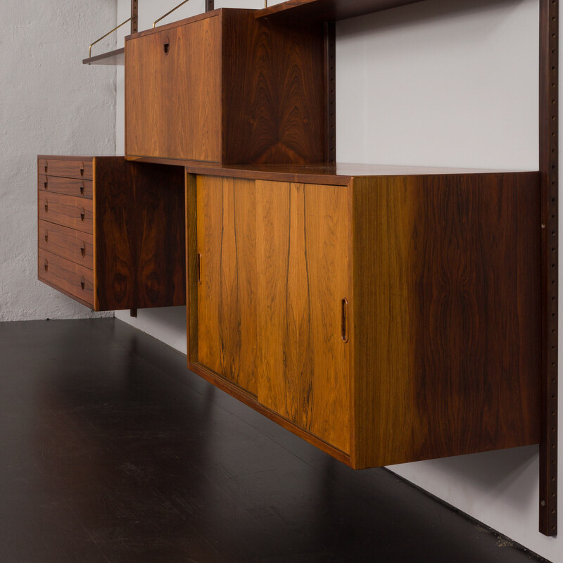 Vintage rosewood modular shelving unit by Thygesen and Sorensen for Hansen and Guldborg, 1960s