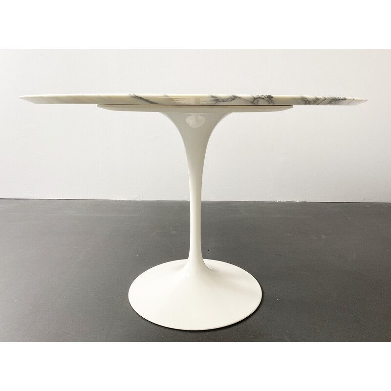 Table vintage en marbre Arabescato par Eero Saarinen pour Knoll International, États-Unis 1960