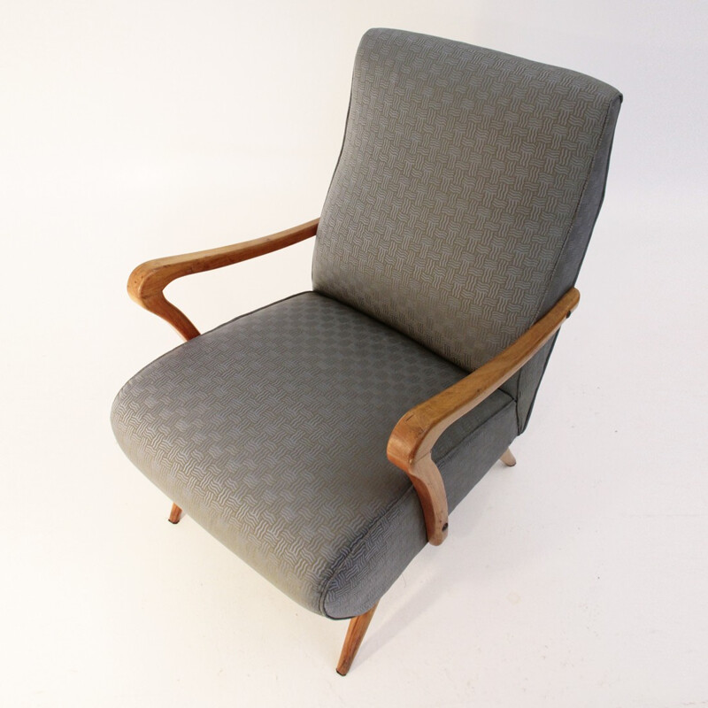 Mid-century italian grey armchair - 1940s