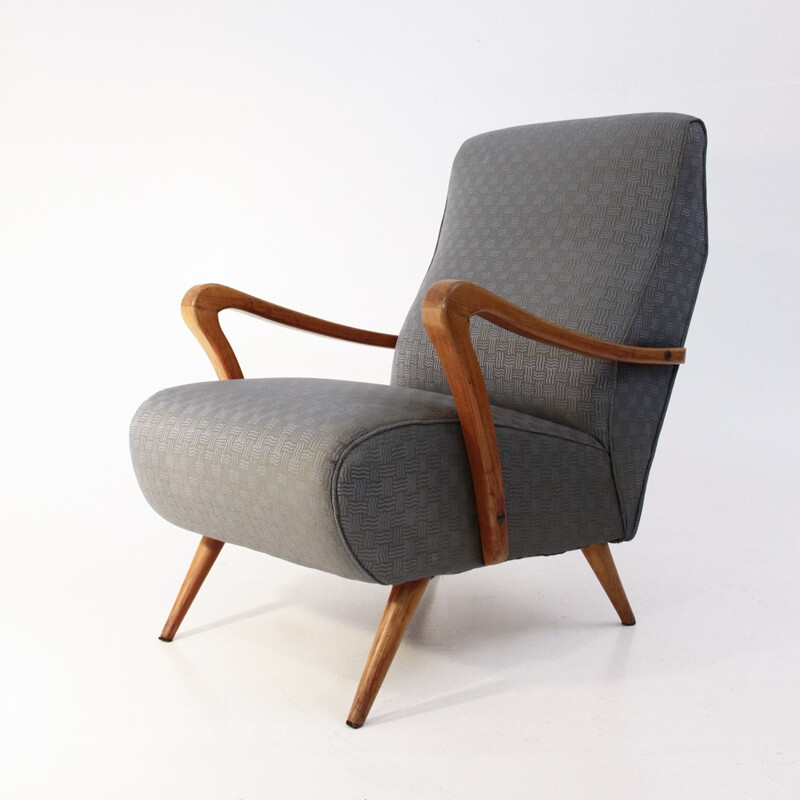 Mid-century italian grey armchair - 1940s