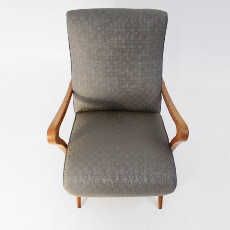 Mid-century italian grey armchair - 1940s