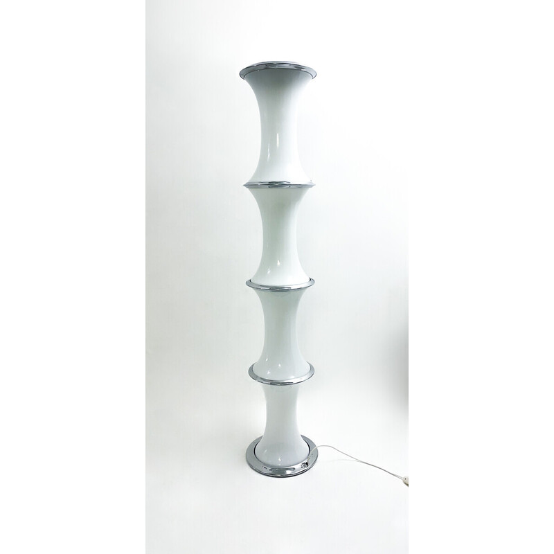 Mid-century glass floor lamp by Enrico Troconi, 1970s