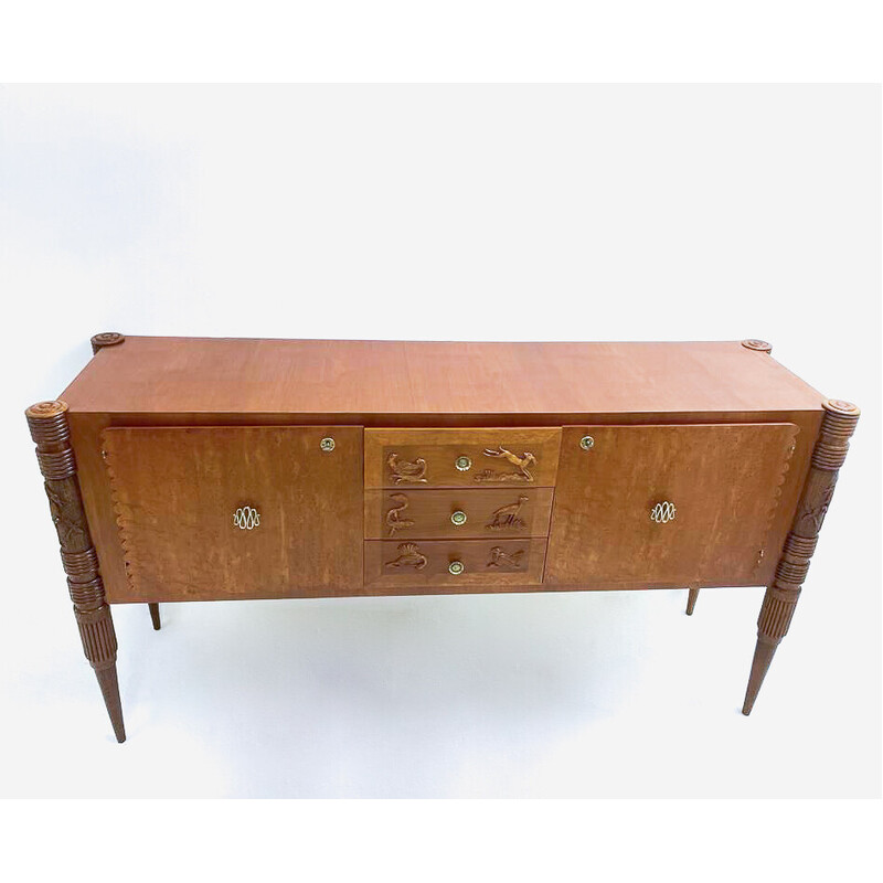 Mid-century ash wood Italian sideboard by Pier Luigi Colli, 1940s