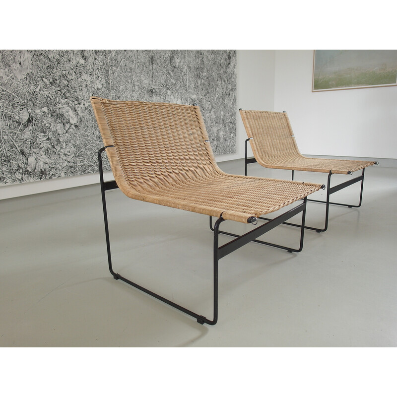 Pair of vintage armchairs by Gregorio Vicente Cortes and Luis Onsurbe for Metz and Co, 1961